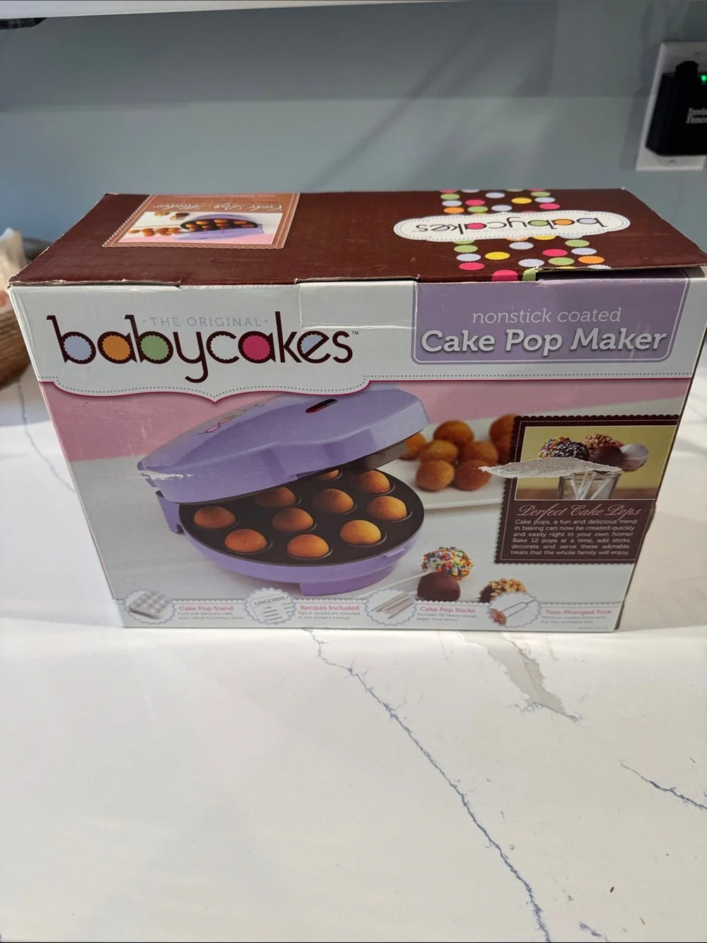NWT! Babycakes - Purple Cake Pop Maker